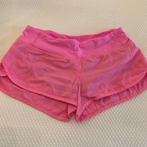 lululemon shorts size 4 pink